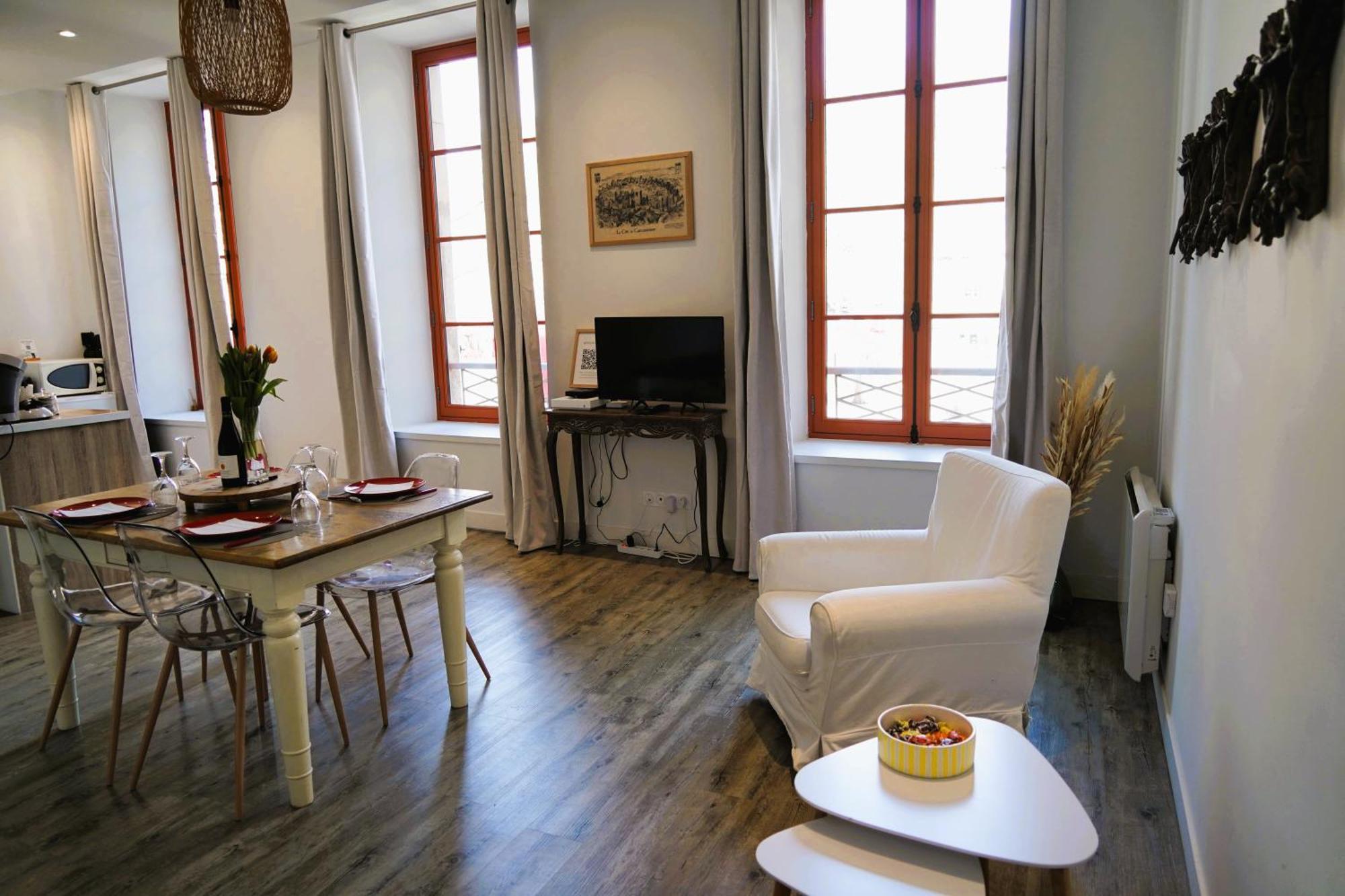Apartmán La Magie De Carnot Meuble De Tourisme 3 Etoiles Carcassonne Exteriér fotografie
